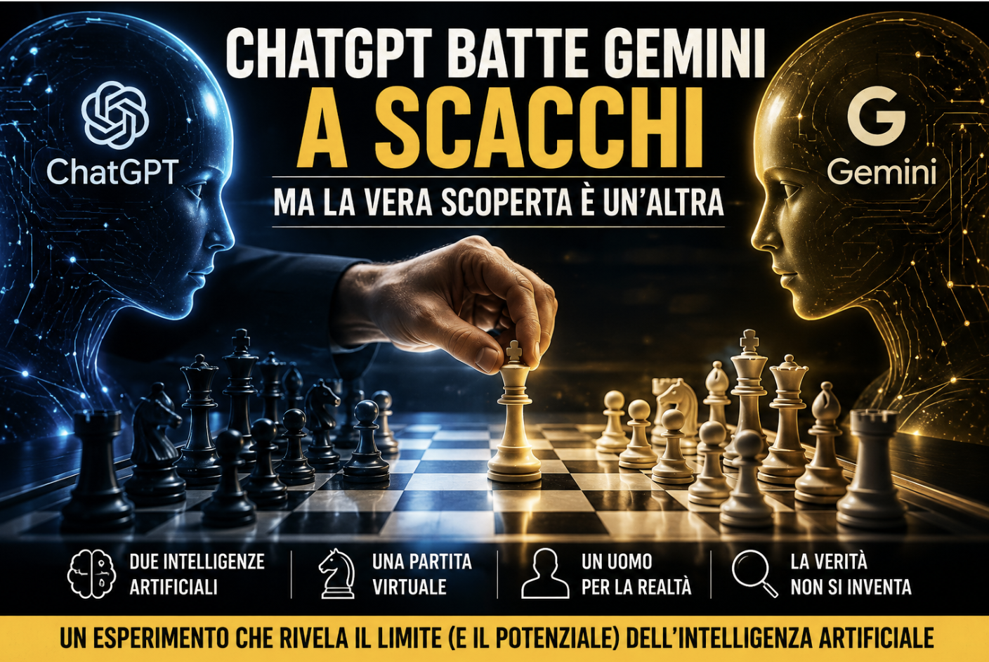 ChatGPT batte Gemini a scacchi, ma la vera scoperta è un’altra