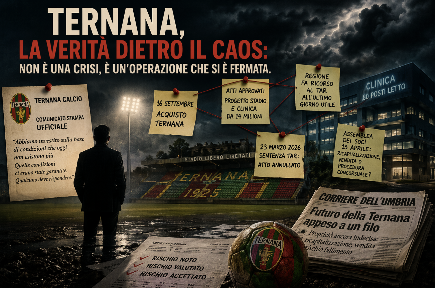 Ternana, la verità dietro il caos: non è una crisi, è un’operazione che si è fermata